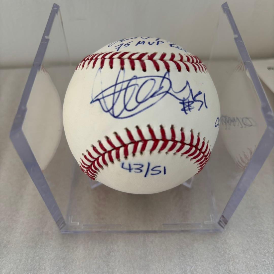 【希少】イチロー＆フレッドリン MLB史上 新人王＆MVP同時受賞者 直筆サイン