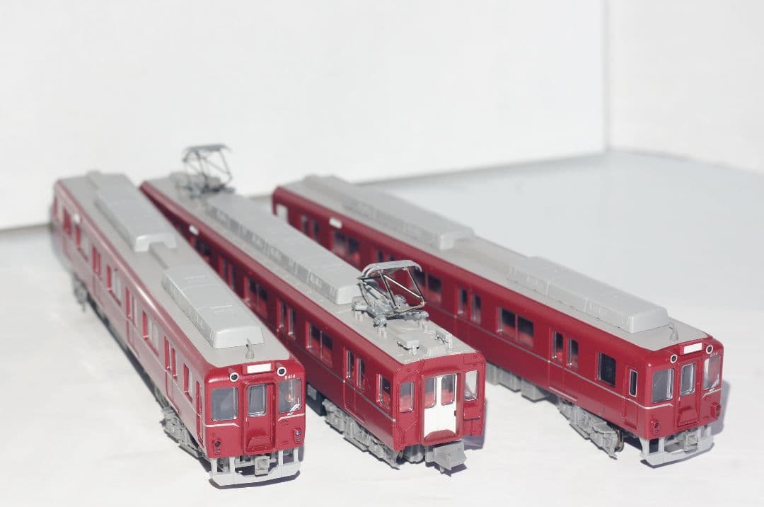 A-3469 近鉄8400系 田原本線 復活塗装マルーン 3両セット　車両のみ