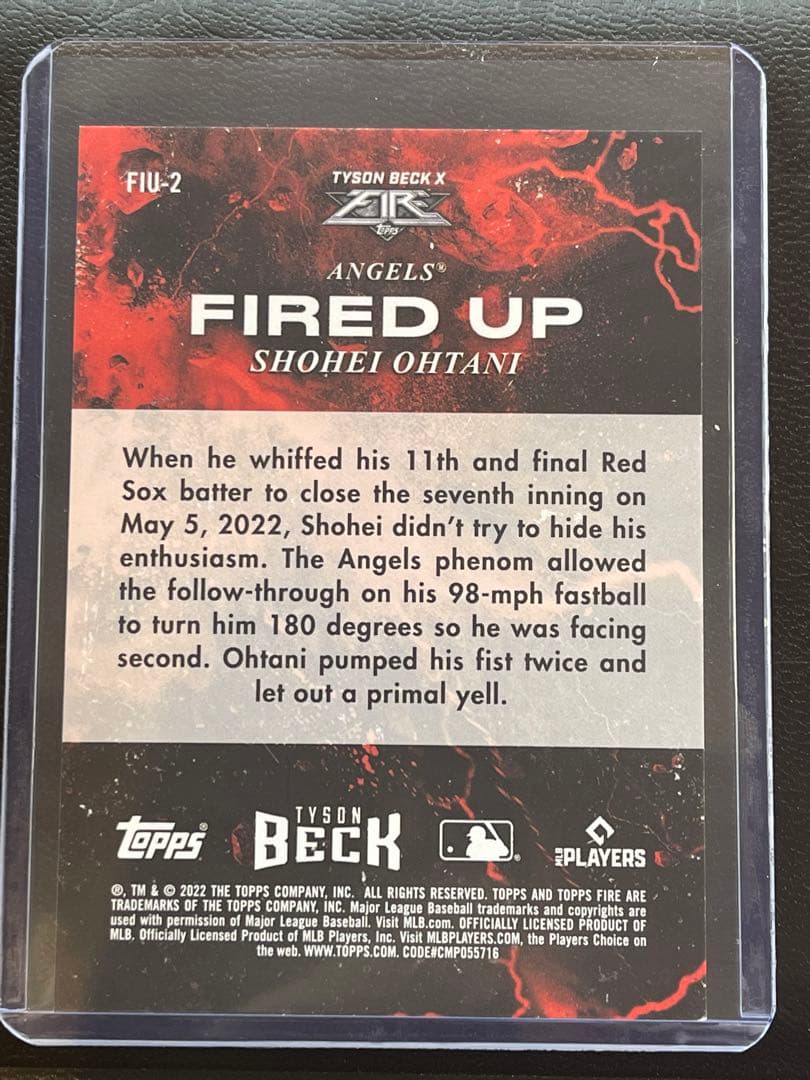 MLB 2022 TOPPS FIRE Angels 大谷翔平ゴールドカード