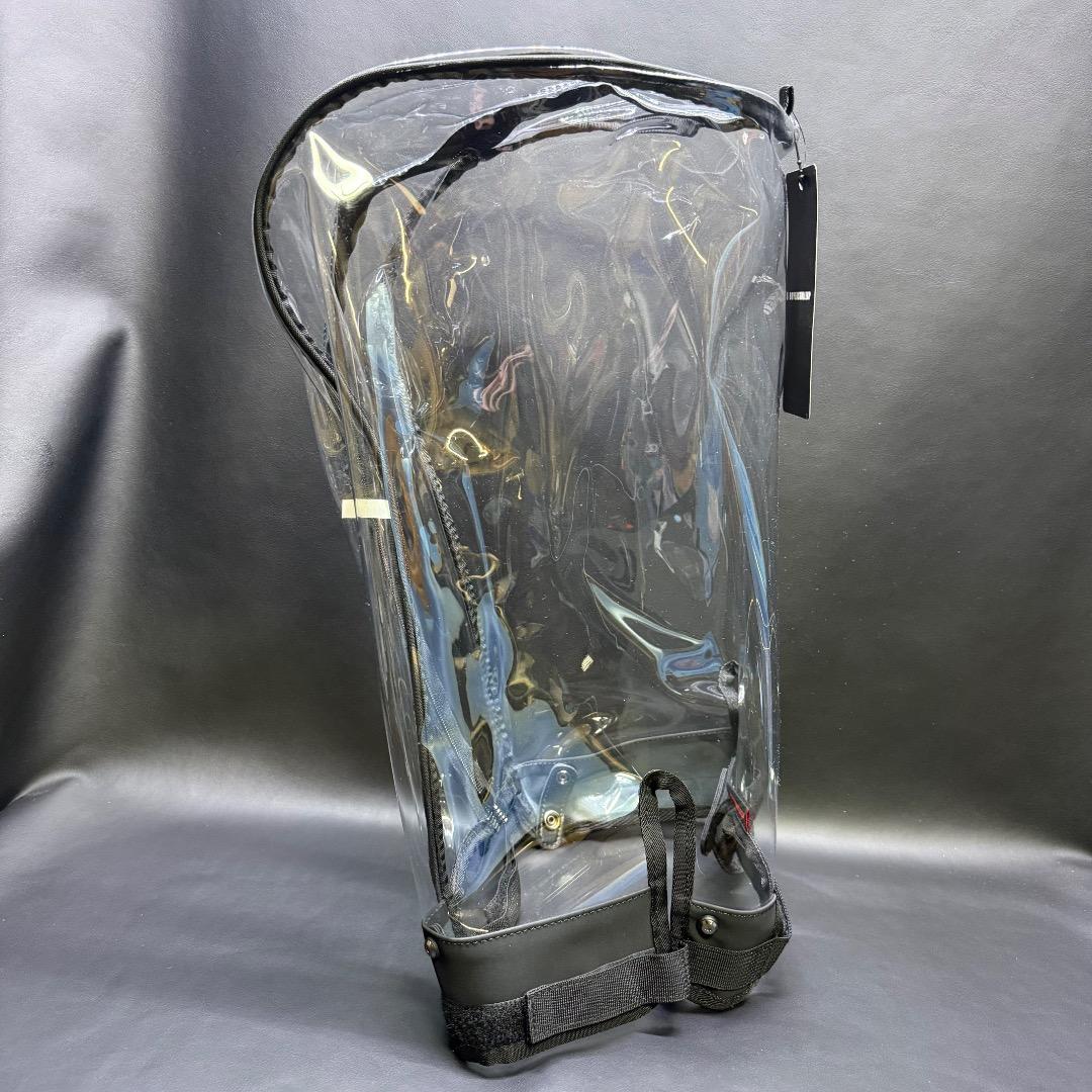 ◉Bc右1011 未使用保管品 ゴルフ キャディバッグ フード 透明 エナメル