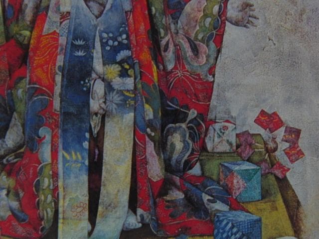 牧内則雄、【娘からくり図】、希少な額装用画集より、状態良好、新品額装付