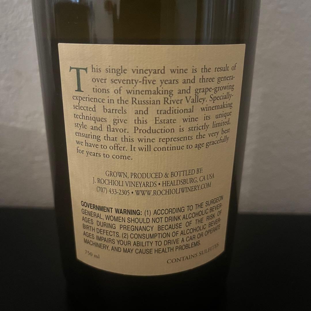 ワイン J. Rochioli 2016  Block Chardonnay