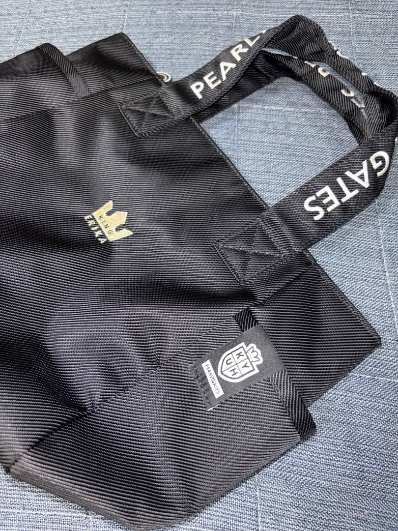 （美品）パーリーゲイツ 、原英莉花コラボ、限定デザイン、カートバッグ、ブラック色