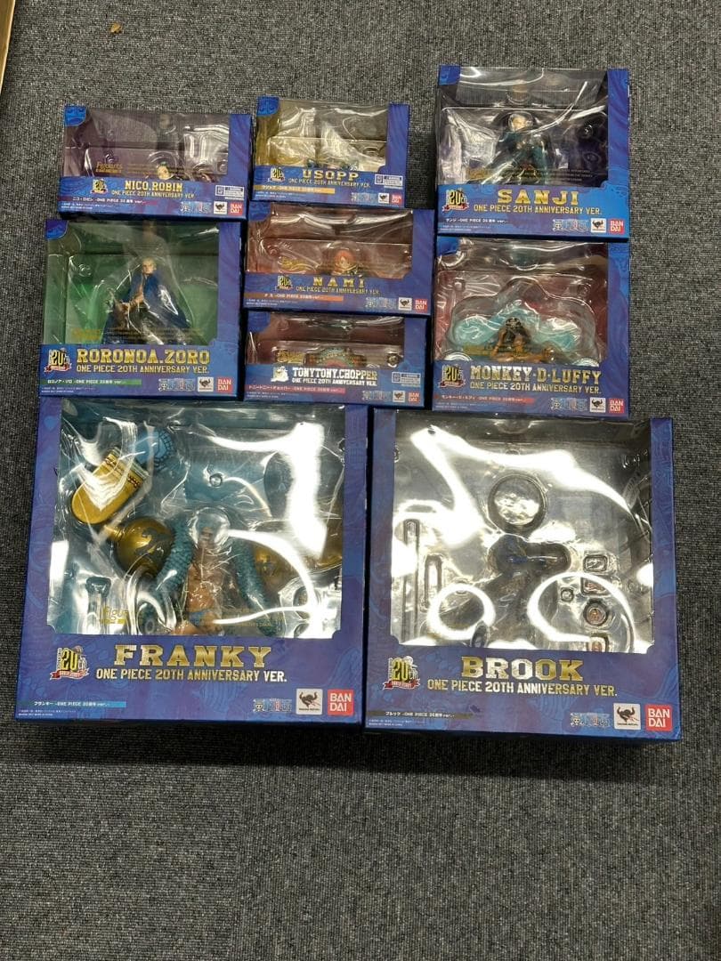 フィギュアーツZERO 20th ワンピースフィギュア9体セット