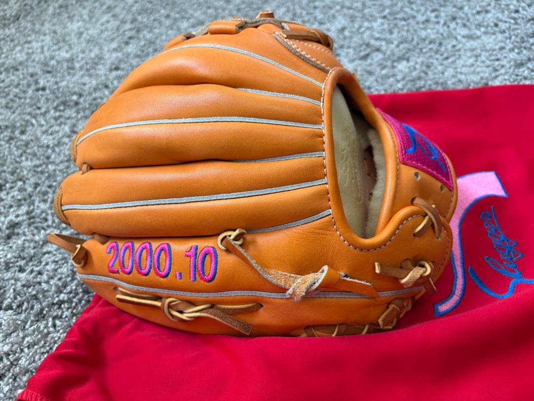 【一点物】中村紀洋 直筆サイン久保田スラッガー グローブ 日清食品特賞2000年