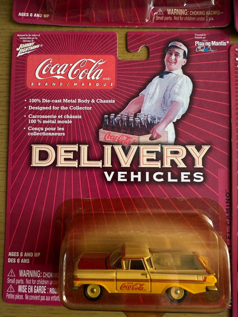 ジョニーライトニング　コカコーラCoca-Cola ミニカー 4台セット