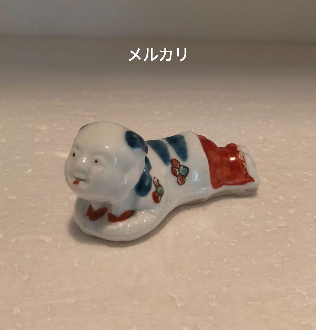 江戸時代　柿右衛門　唐子形笛　江戸時代中期の型1個、後期型1個　伊万里焼　有田焼