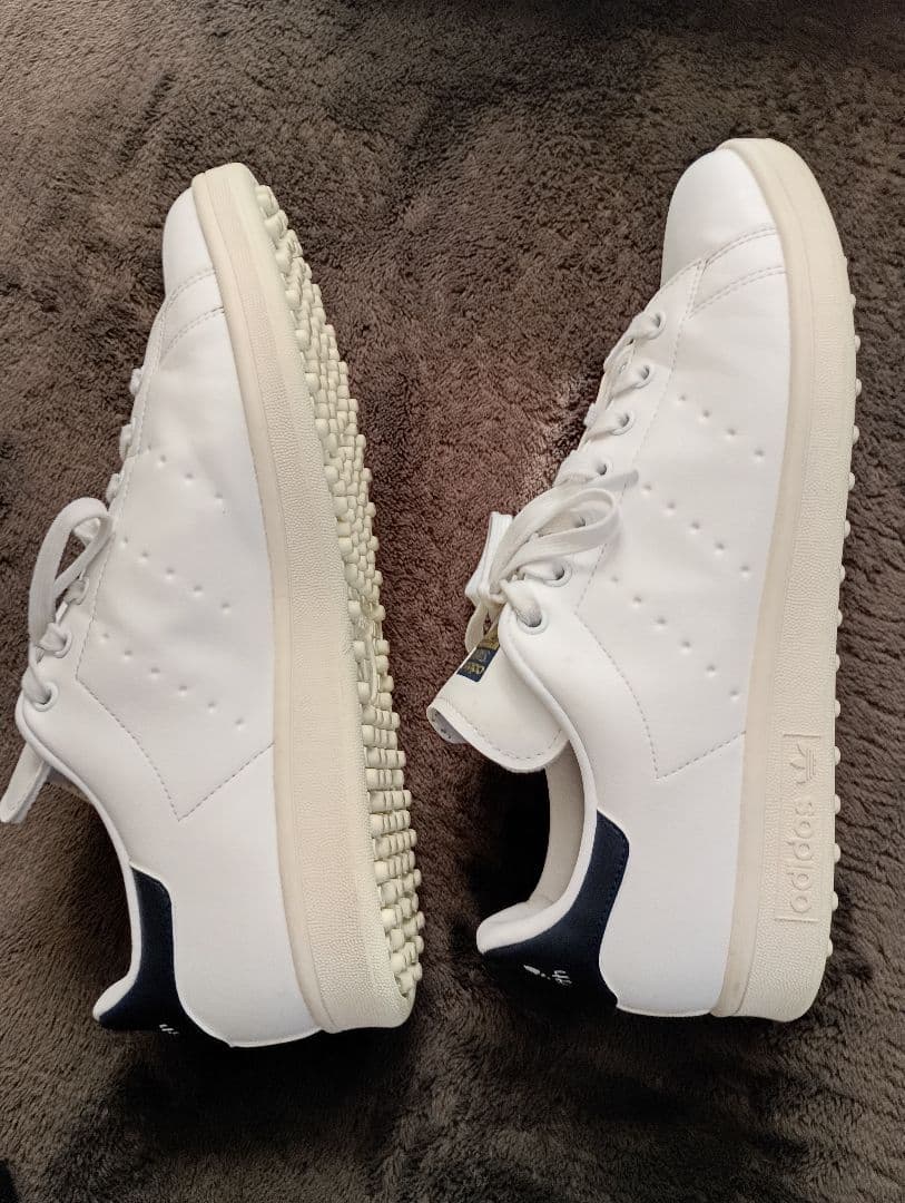 ☆極美品☆adidas Stan Smith ホワイト/ネイビー ゴルフシューズ
