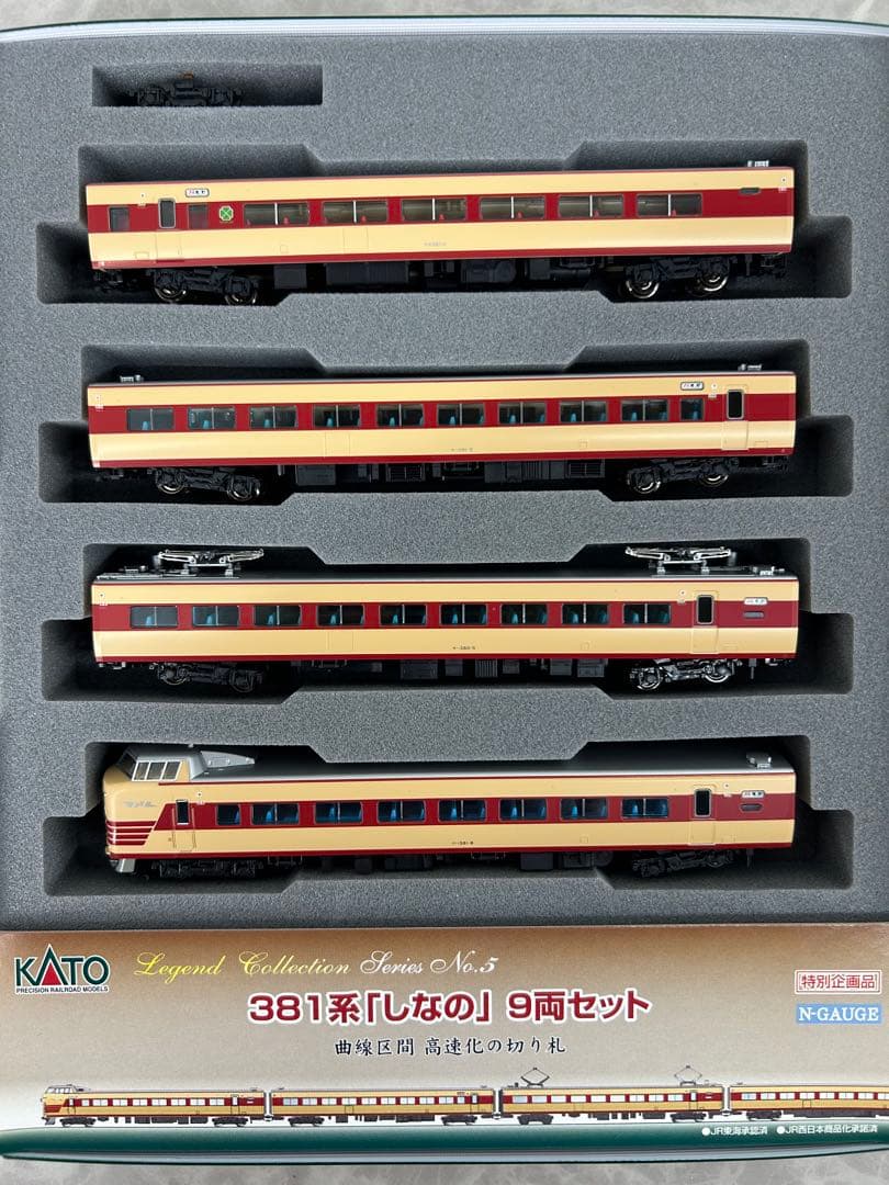 KATO レジェンドコレクションシリーズNO.5 381系「しなの」9両セット