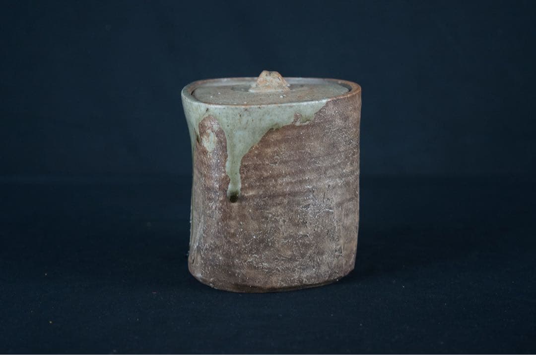 古伊賀 水指 共箱 桃山～江戸前期 時代物 古美術 茶道具 蓋物