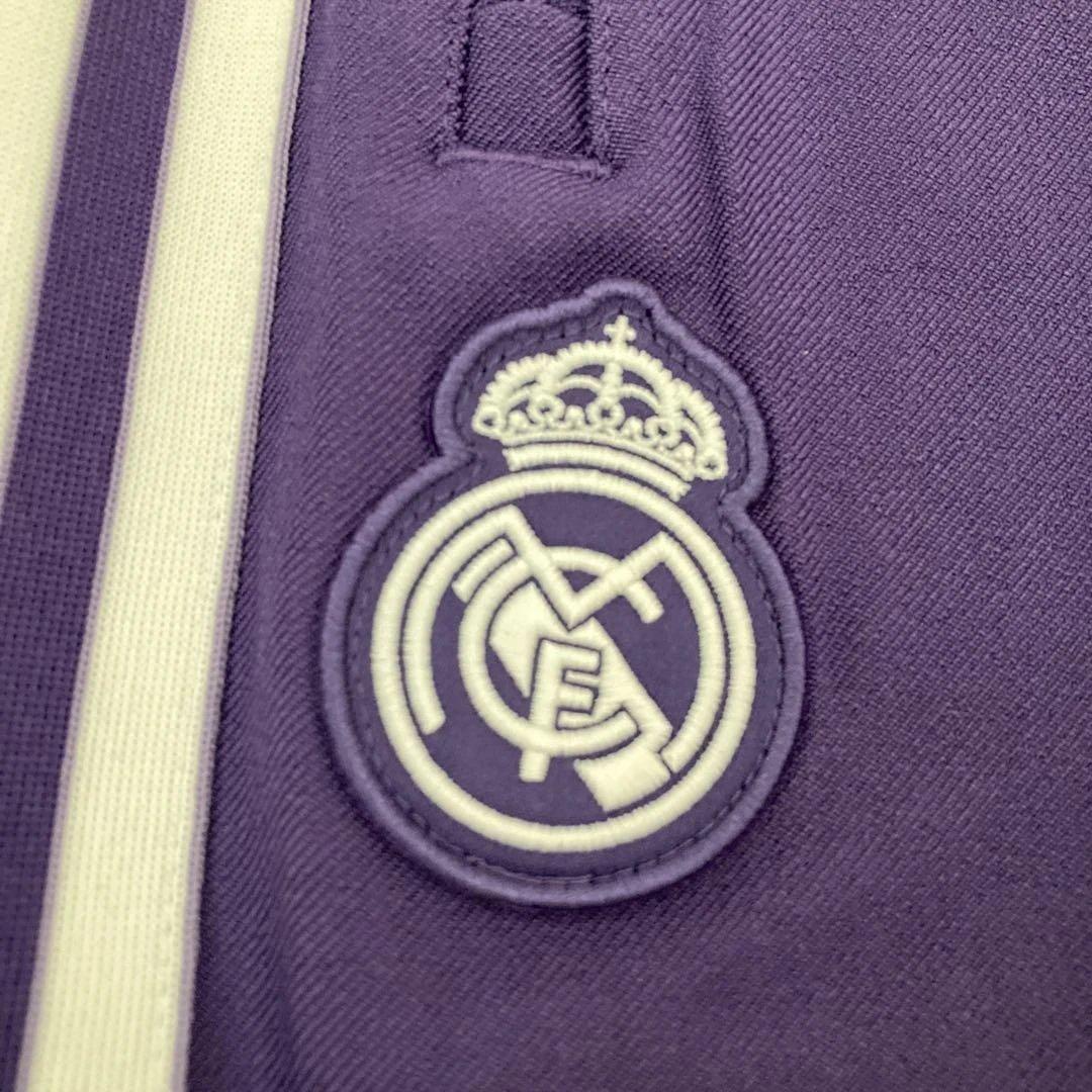 新品未使用タグ付き‼︎adidas×Realマドリード　トラックパンツ紫ジャージL