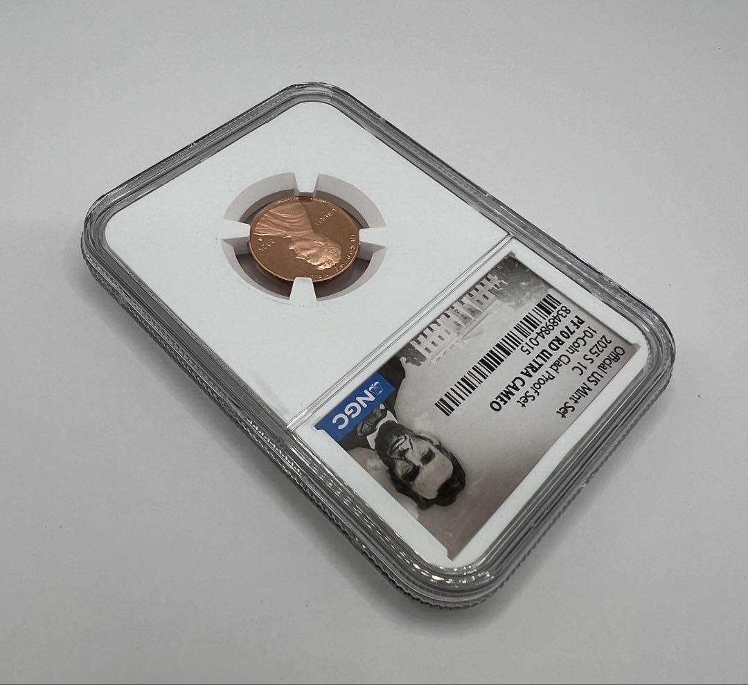 【希少・最高鑑定】2025年 1セント Sミント NGC鑑定 PF70