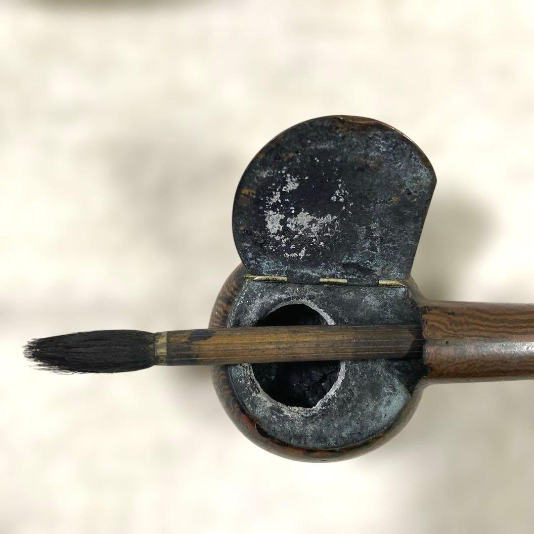 G-17 矢立　2個セット　書道具　骨董品　古道具　時代物　日本　美術品　工芸品