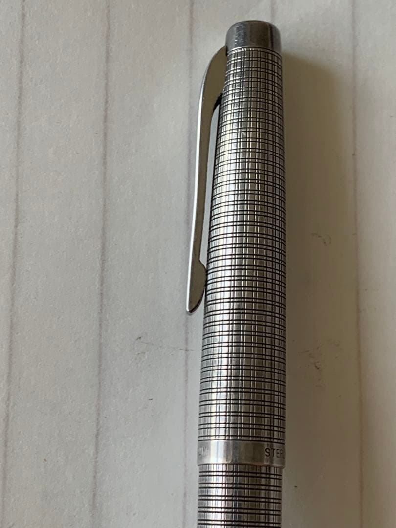 プラチナ シルバー 万年筆 18K WG