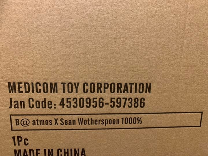 ベアブリック atmos × Sean Wotherspoon 1000％