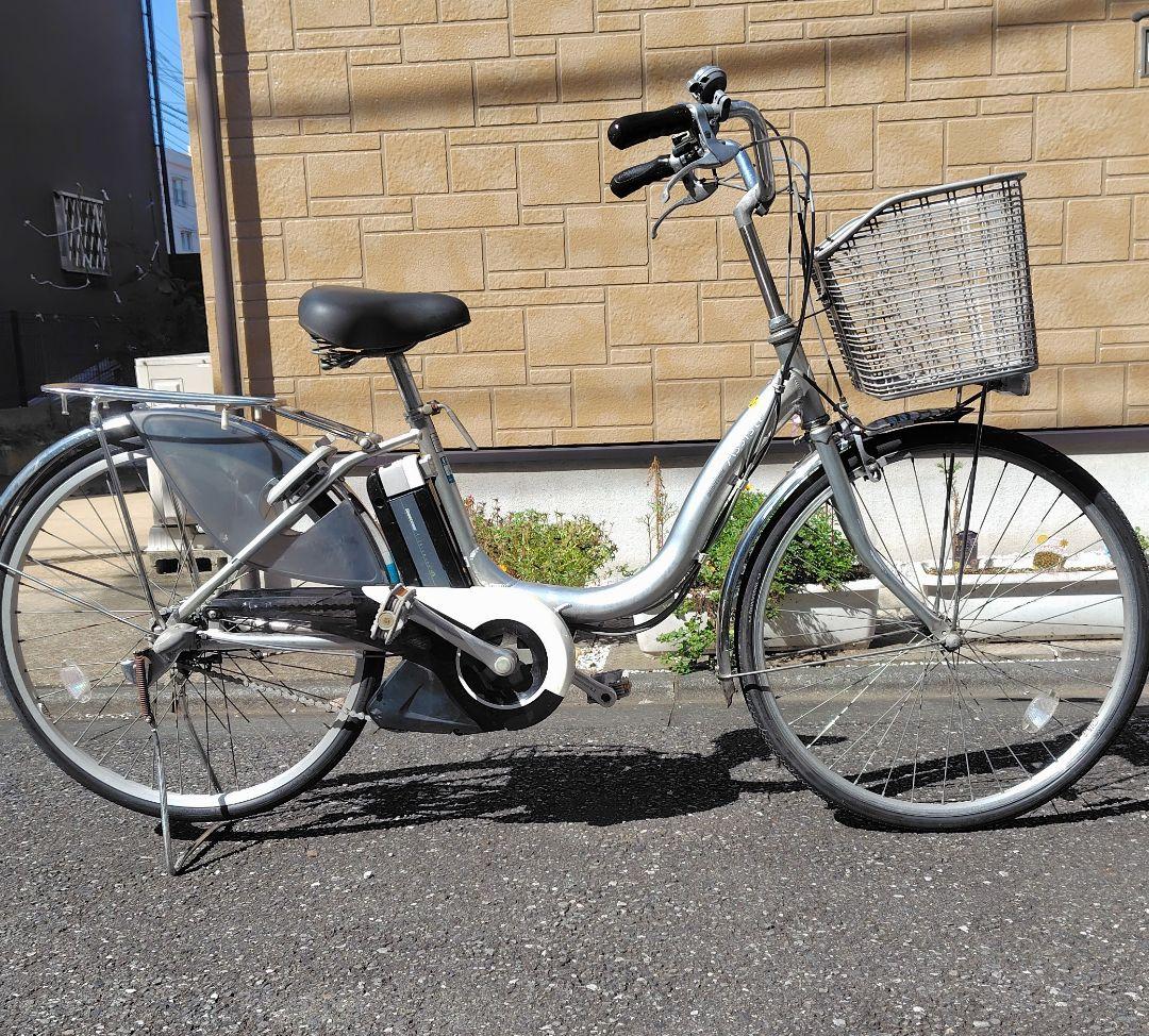 値下げしました！ブリヂストン　アシスタ　24型　シルバー　6.0Ah 充電器付