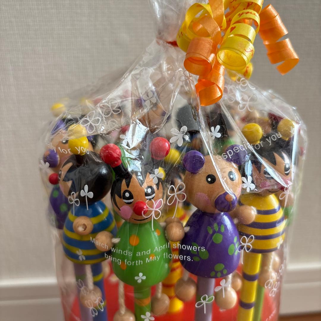 木製　動物モチーフ鉛筆セット