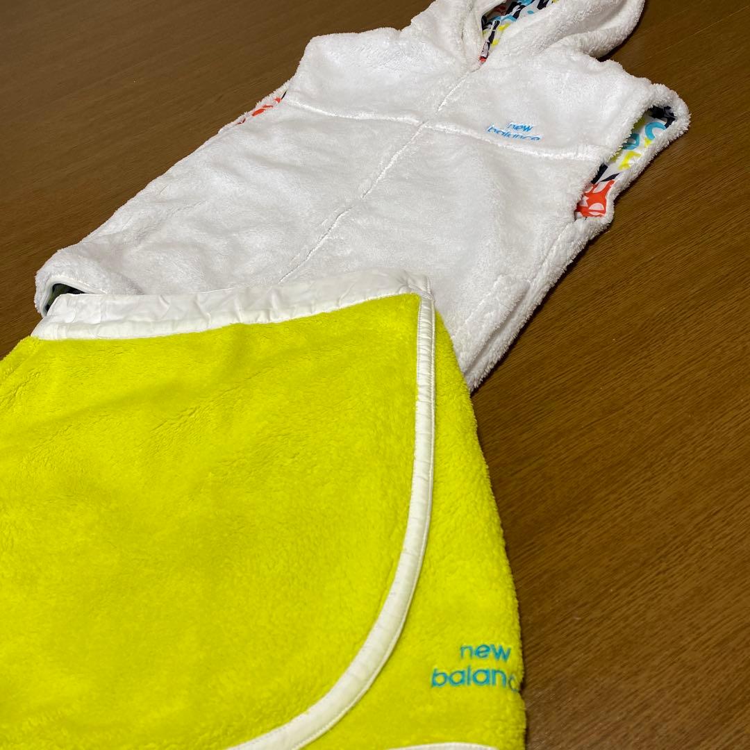 ニューバランス　ゴルフ　中綿　セットアップ　総柄　ボア　リバーシブル　Ｓ　極美品