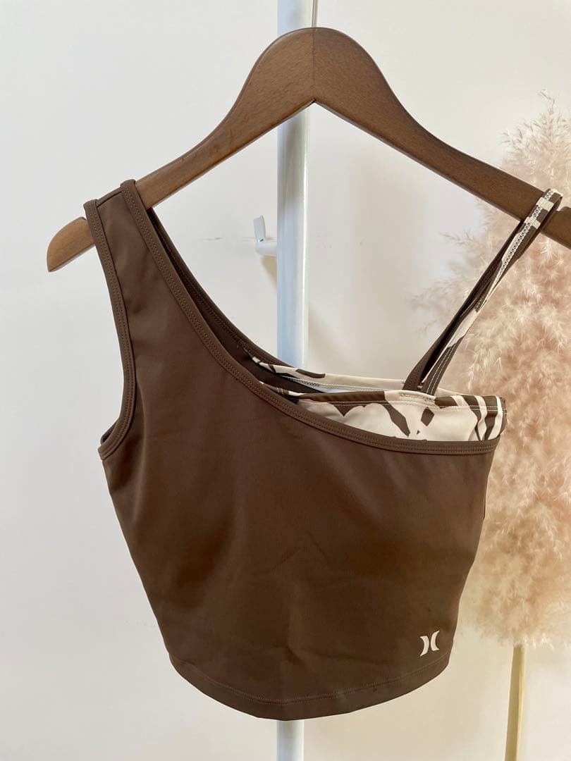 ハーレー 新品紙タグ付き⭐️2点セット❗️パネルレギンス＆アシンメトリーブラ水陸両用