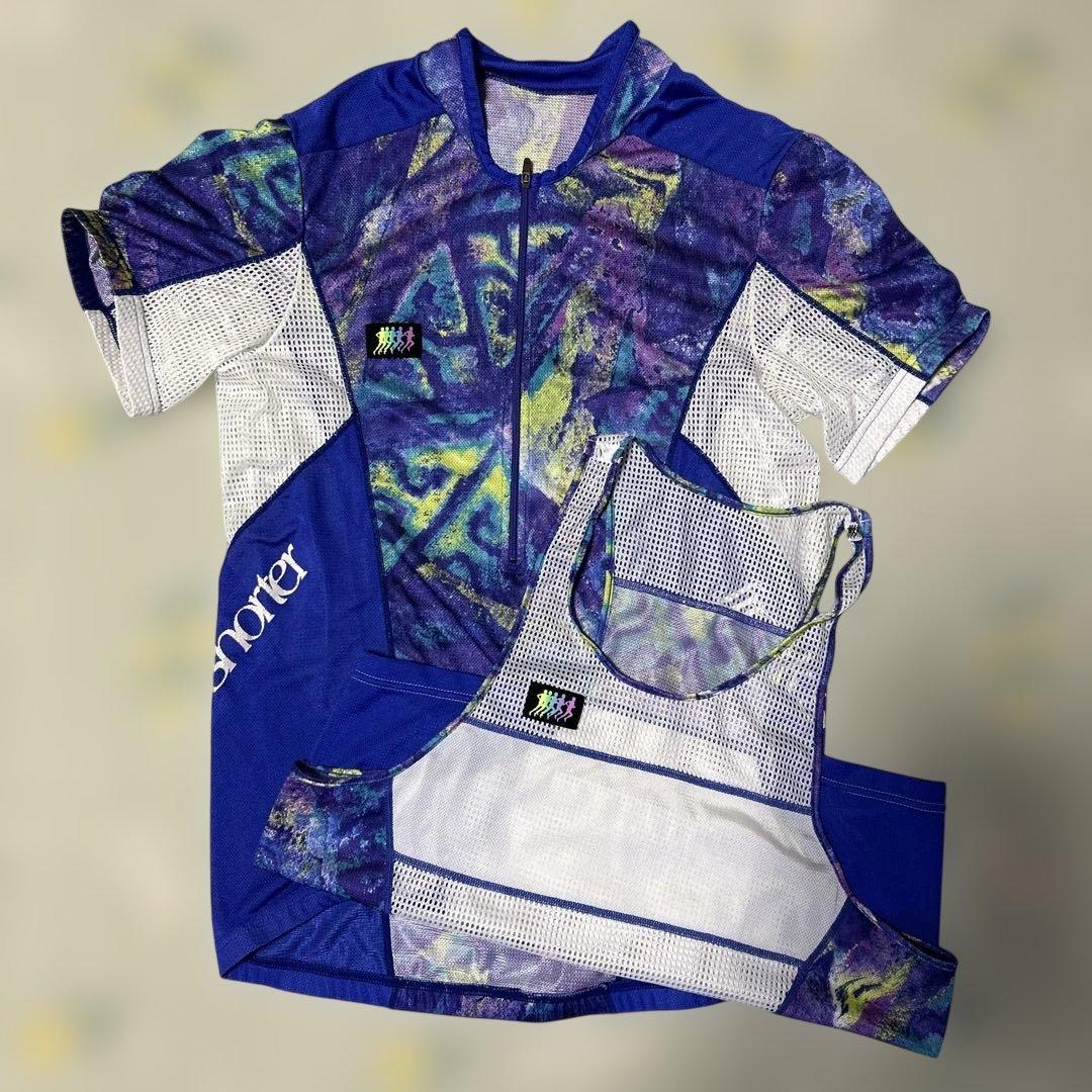 asics frank shorter トライアスロンウェア　セット