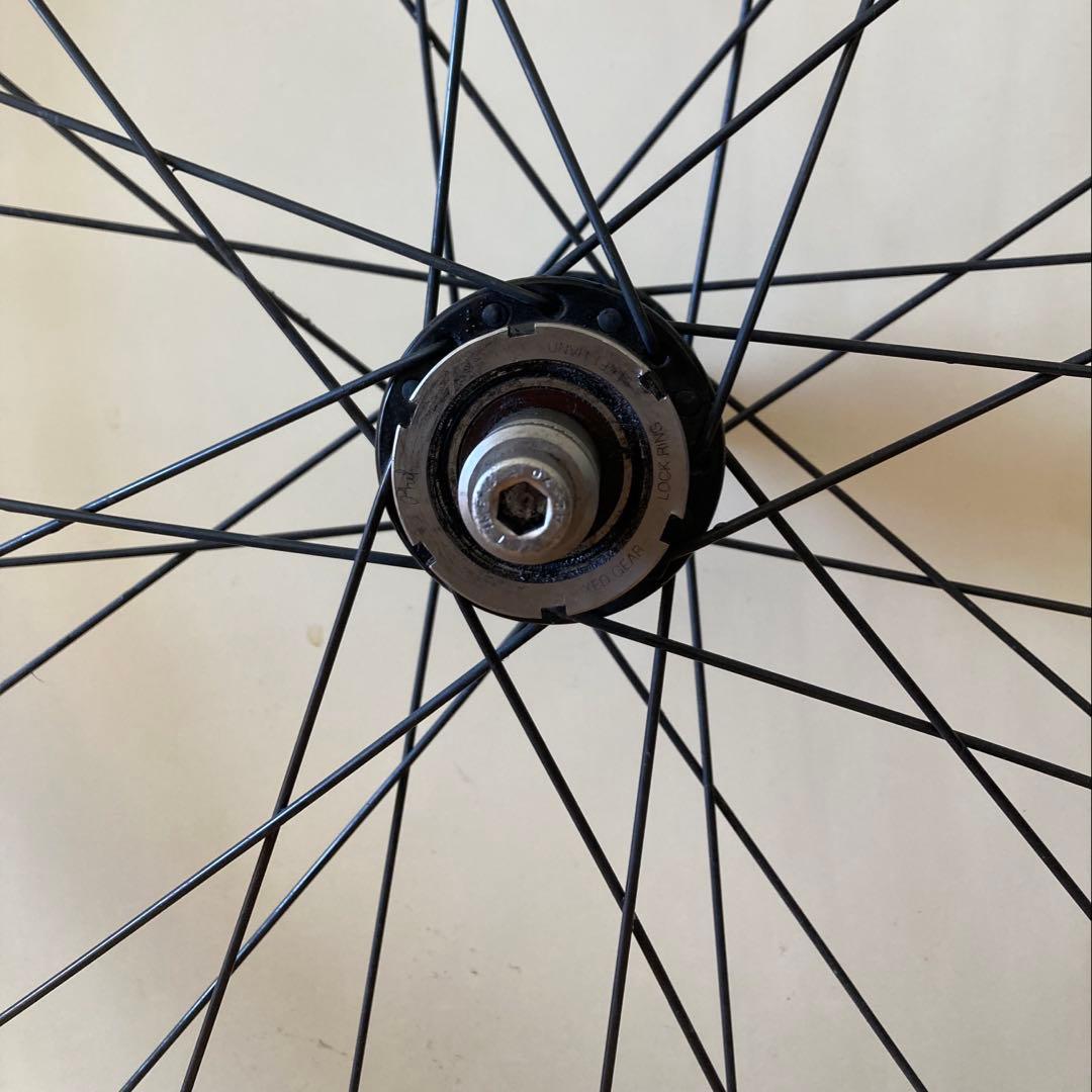 前後 philwood track hub × VELOCITY deep-v