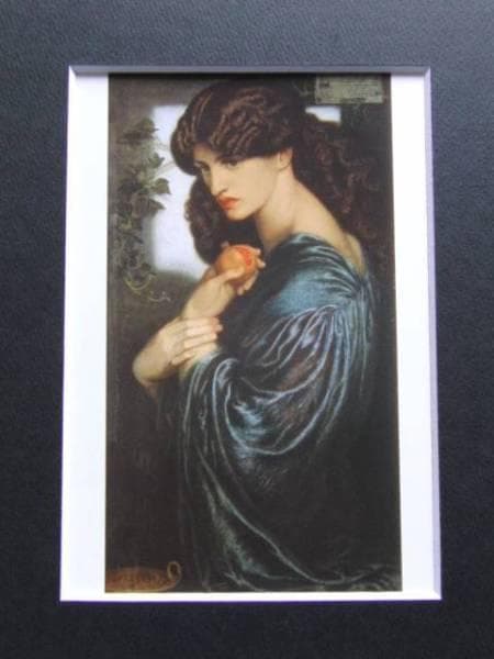 ダンテ・ゲイブリエル・ロセッティ、プロセルピナ、希少な画集より