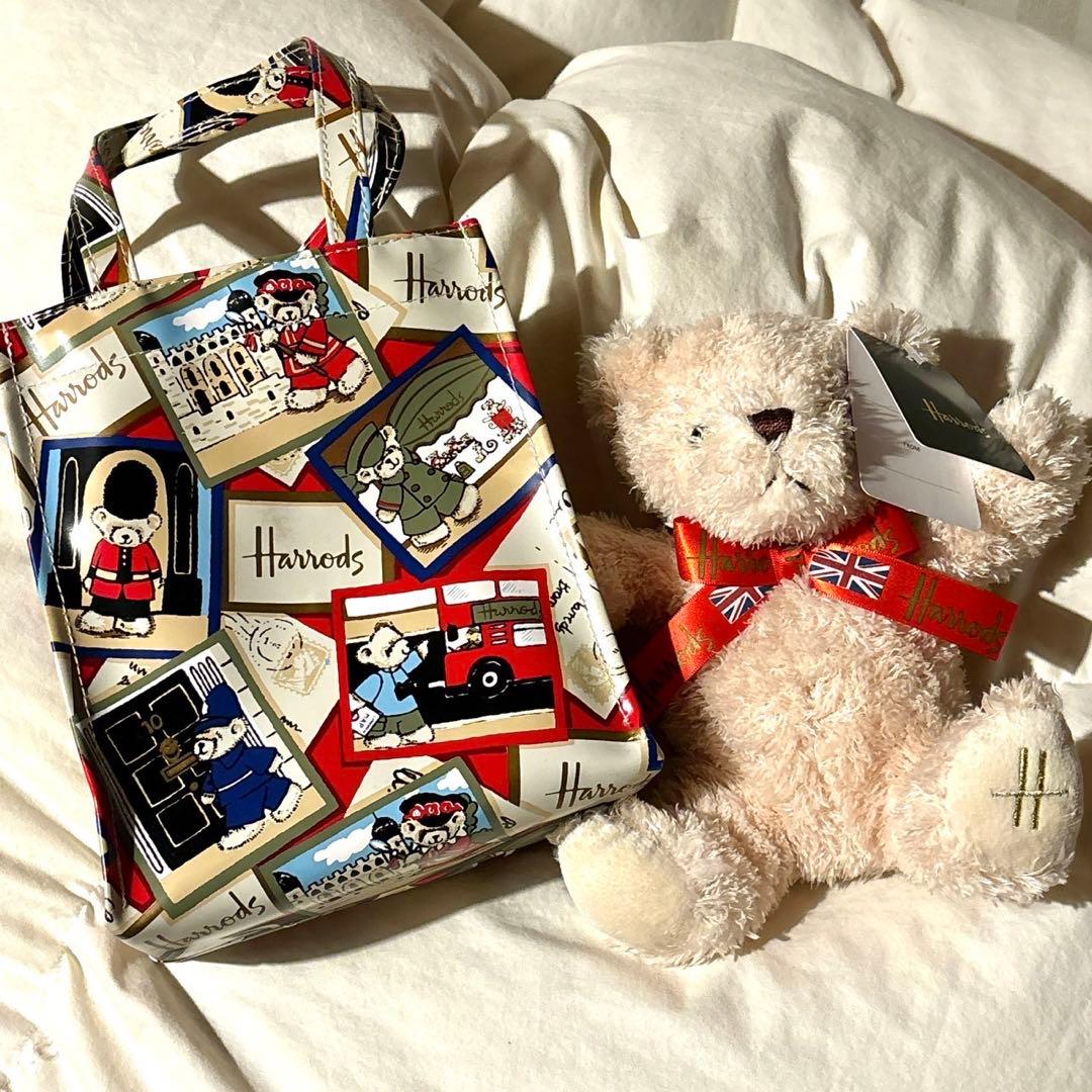 ハロッズ　トート　ミニバッグ付　クマ　テディベア　ロンドン　イギリス