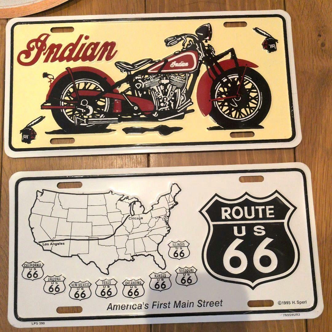 アメリカン 看板 ガレージ ナンバープレート ルート66 レトロ まとめ売り