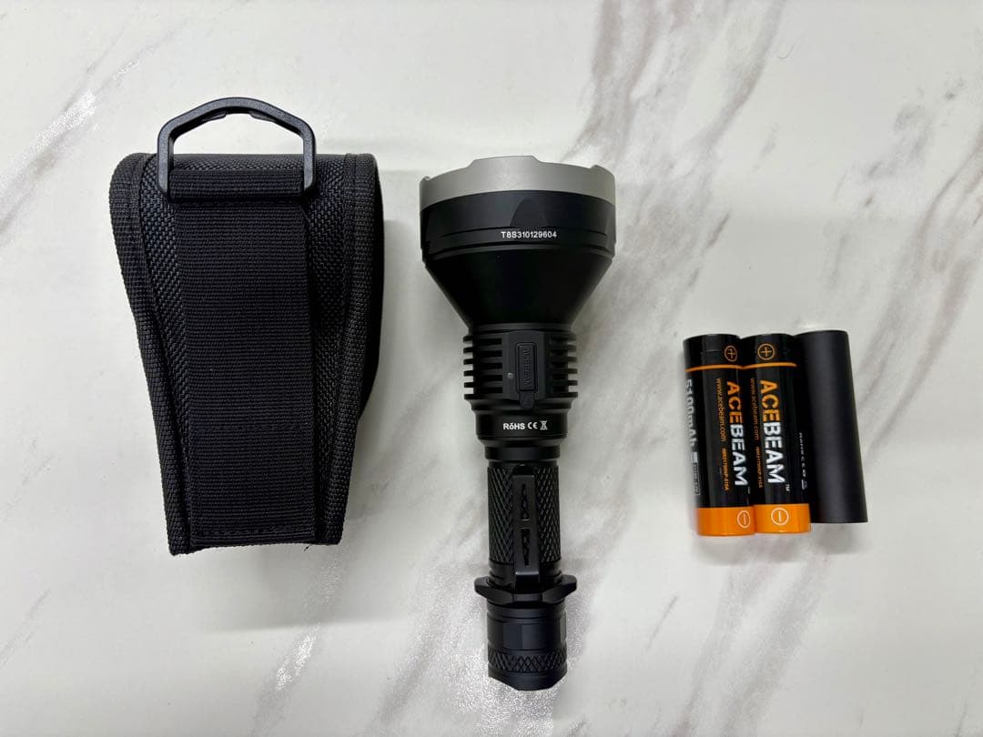 ACEBEAM エースビーム　T27 予備バッテリー付き