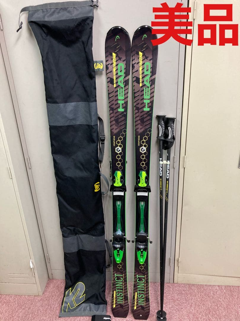 美品　HEAD ヘッド　NATURAL INSTINCT 163cm ストック付