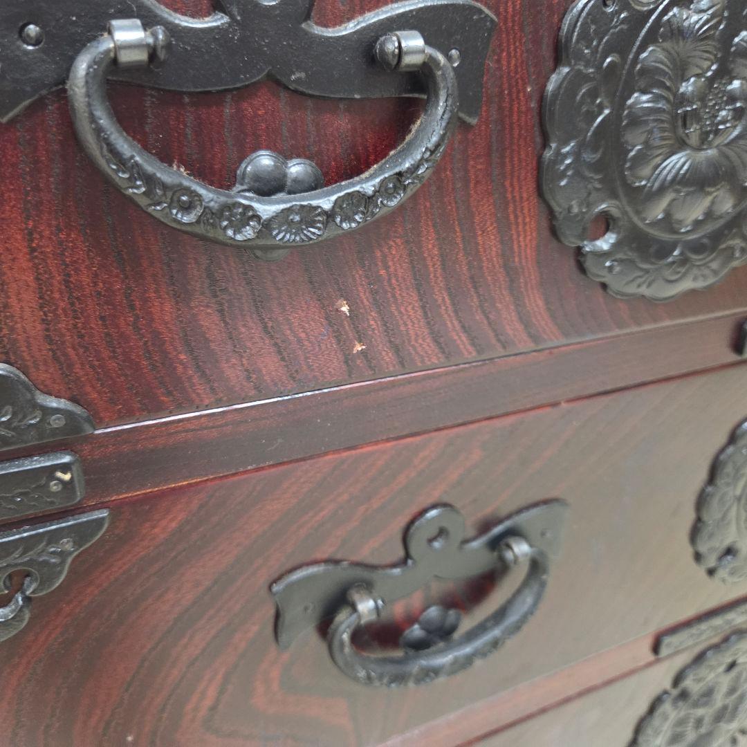 美品✨岩谷堂箪笥 整理箪笥 4段6杯 和箪笥 レトロ チェスト タンス 伝統民芸