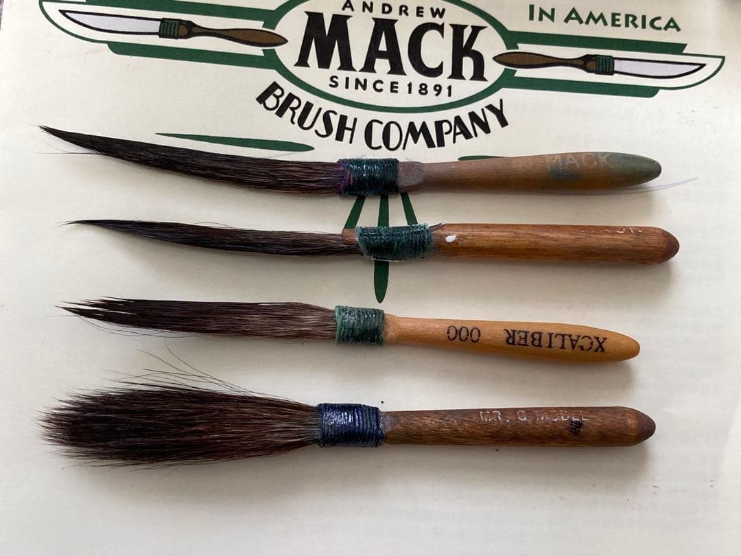 ピンストライプ　マックブラシ　セット　ワンショット　MOONEYES 中古