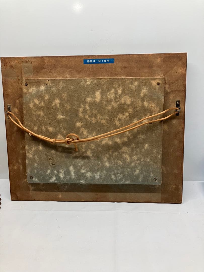 G01）小坂正次　油絵　志野茶碗とサクランボ 油絵