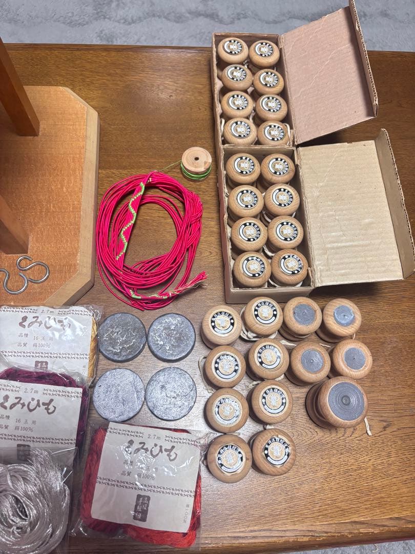 豊縄流 組紐台 くみ紐台 くみ台　丸台　おもり玉 くみひも くみひも本セット