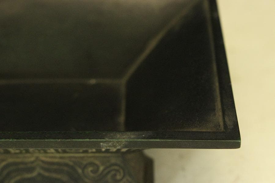 鋳銅龍紋 洗 尚珉 作 共箱(A373)