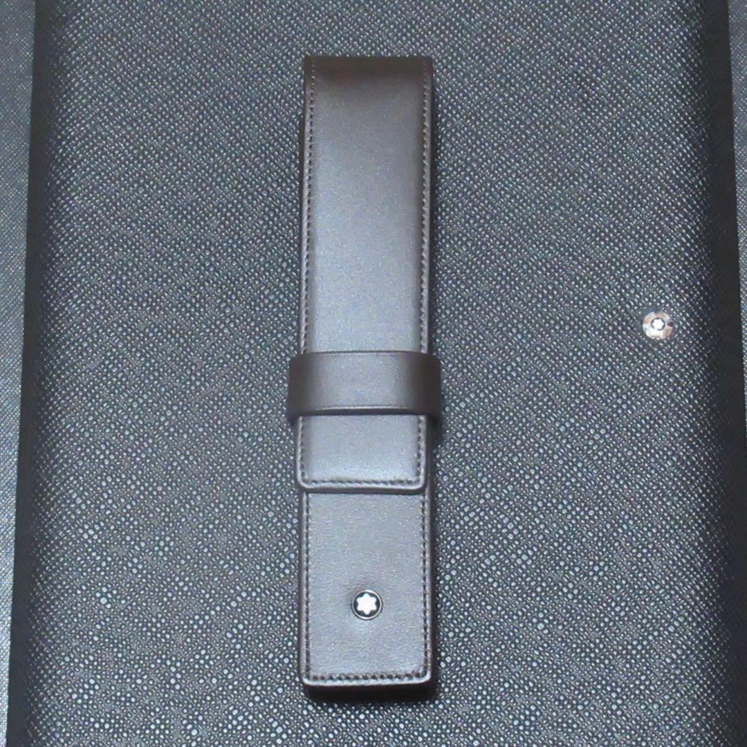 モンブラン ペンケース ペンポーチ ブラウン 1本用 114568