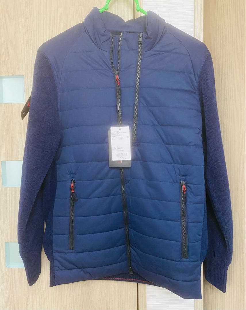 MS WINDBLOCK KNIT BLOUSON ネイビー Lサイズ