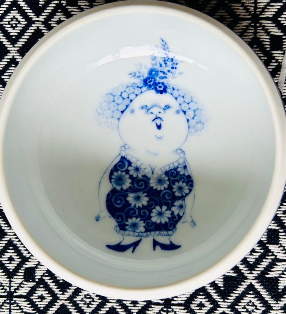 橋本よしこさん作　磁器染め付け　蓋もの