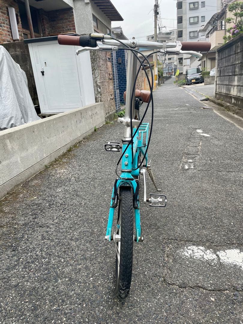 PEUGEOT 折りたたみ自転車 コリブリ 水色