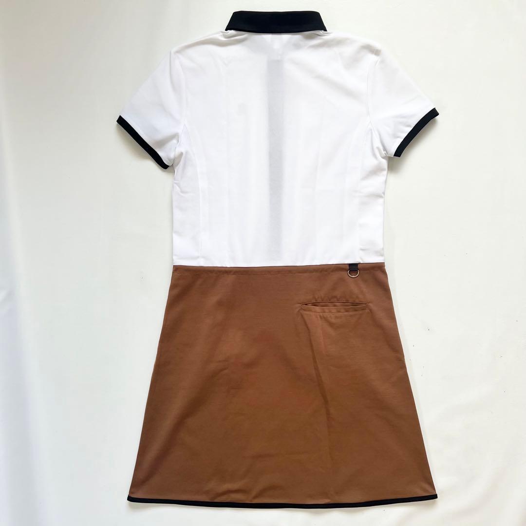 LANVIN SPORT ランバンスポール　ワンピース　バイカラー　半袖　ゴルフ