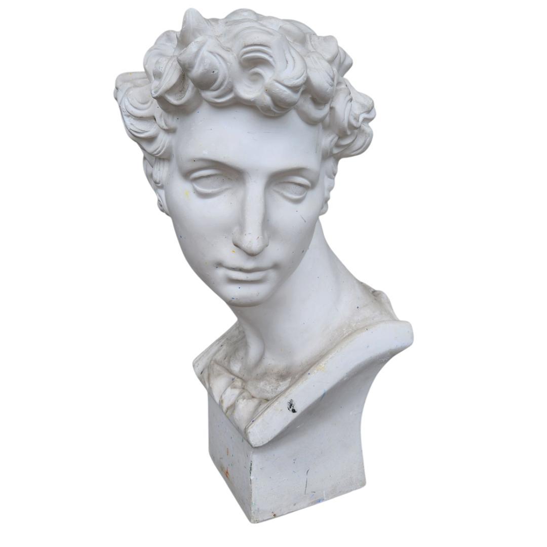 直接引渡限定　石膏像 メディチ 胸像 美術 デッサン用 インテリア 高さ64cm