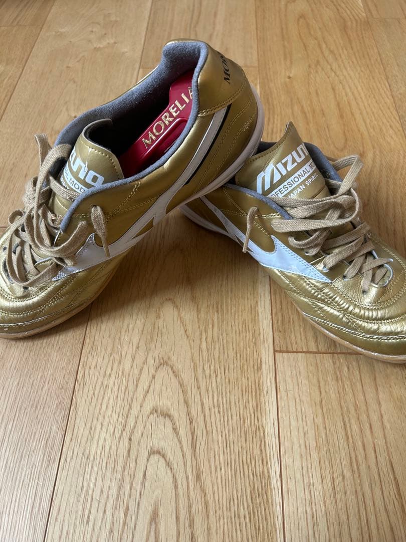 【限定品】ミズノ　フットサル　モレリア ゴールド　26.5