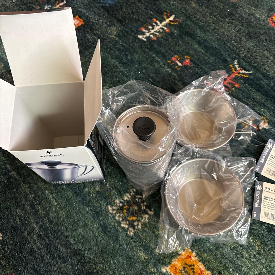 ⭐️専用⭐️スノーピーク　チタンカフェプレスとシェラカップ　　2個セット