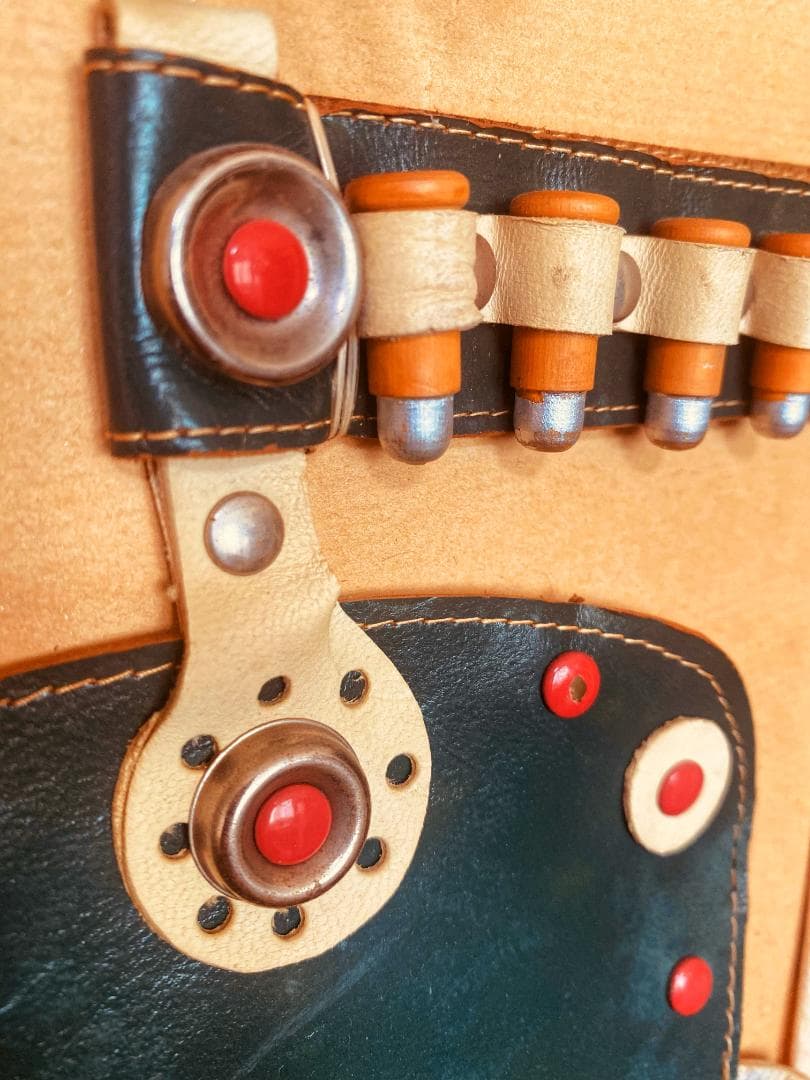 アメリカ カウボーイ Buffalo Bill 本革 掛飾 収蔵品 二十世紀初期