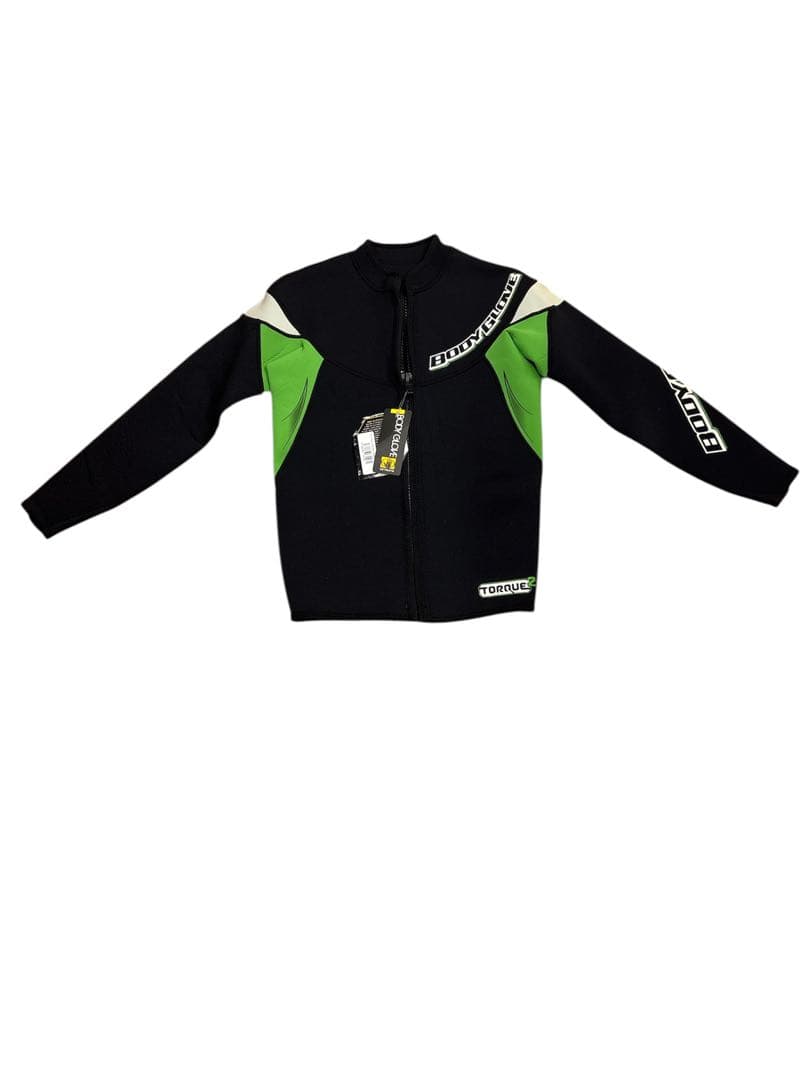 ブラック/グリーン フルジップ タッパー