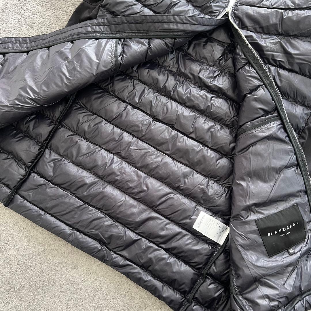 St ANDREWS セントアンドリュース　ダウンジャケット　メンズ　中綿　ロゴ