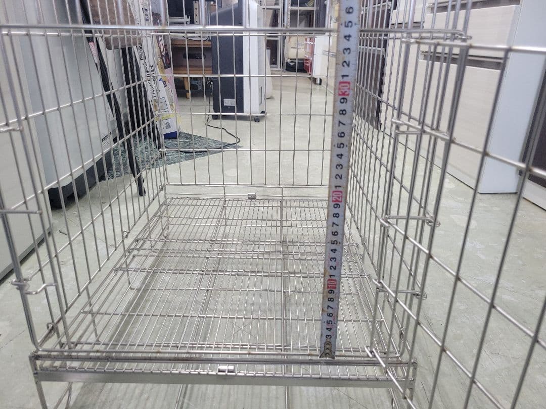 ハチコウ　ペットゲージ　ステンレスゲージ　M　中古