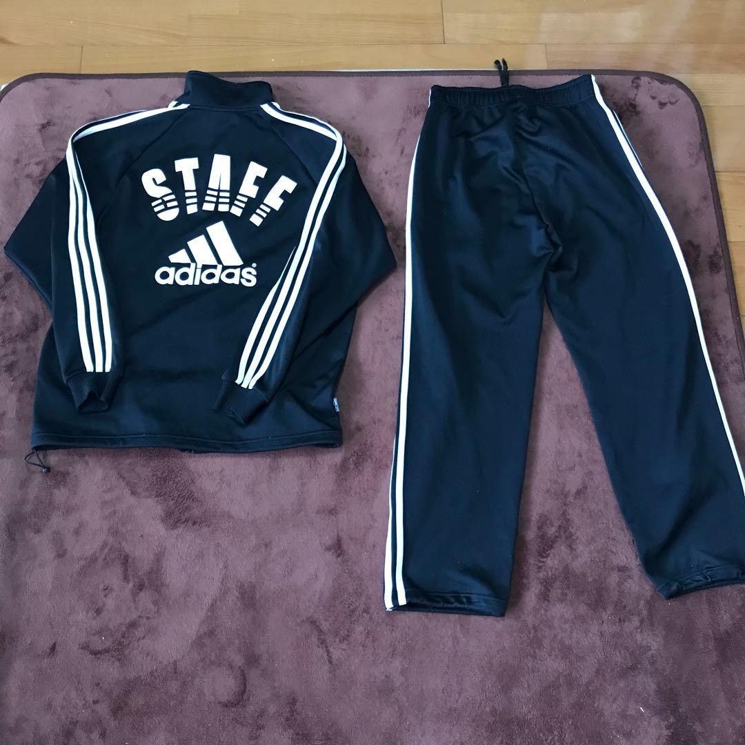 限定レア！非売品アディダススタッフジャージ上下セットアップS/adidas直営店