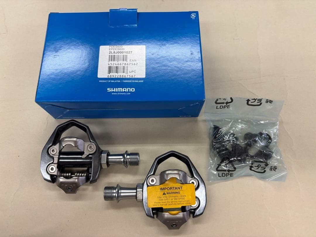 331 【新品・未使用】シマノ　ビンディングペダル 新型　PD-ES600