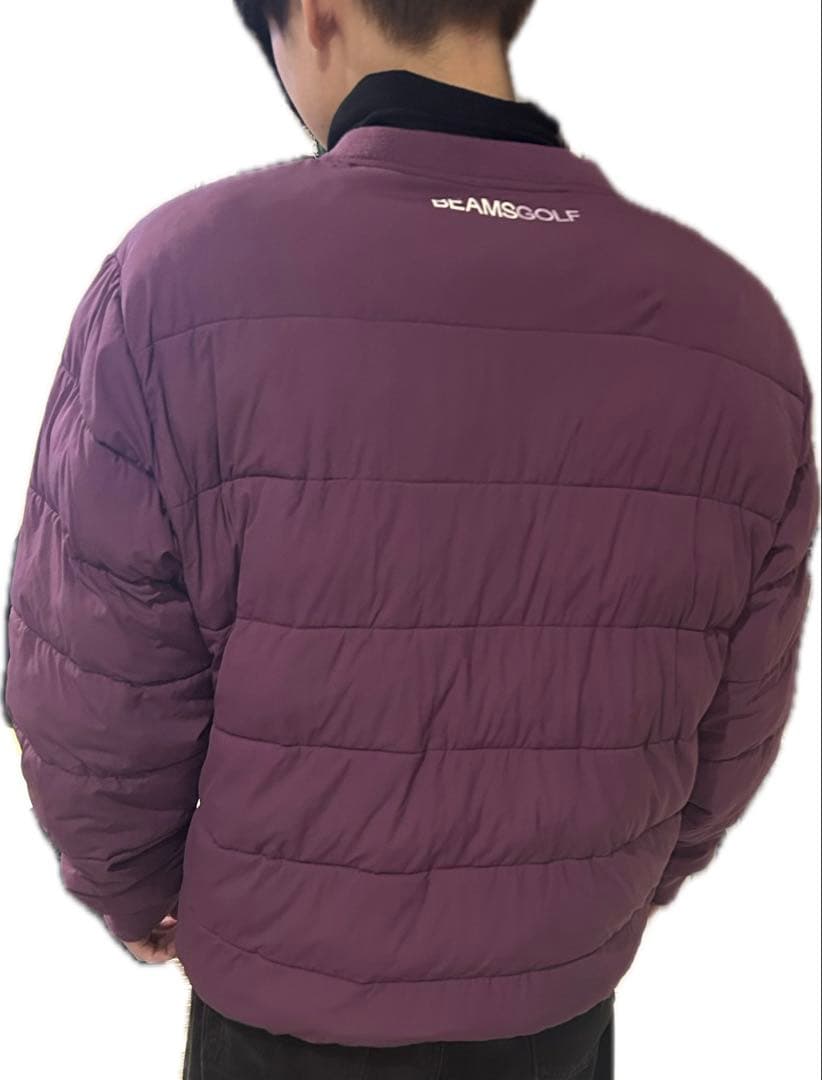 BEAMS GOLF ビームスゴルフ ダウンジャケット パープル Lサイズ